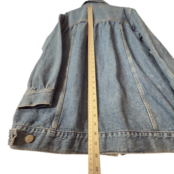 Levi’s x GANNI Oversized Denim Jacket Size M Rare Collab Limited Edition - Picture 7 of 11